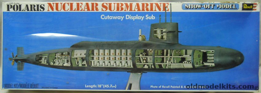 Revell 1/261 Cut Away George Washington Class Polaris Missile Submarine (SSBN), H437 plastic model kit